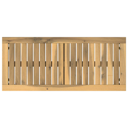 Garden Bench 80.5 x 35 x 45 cm Solid Acacia Wood Rectangular