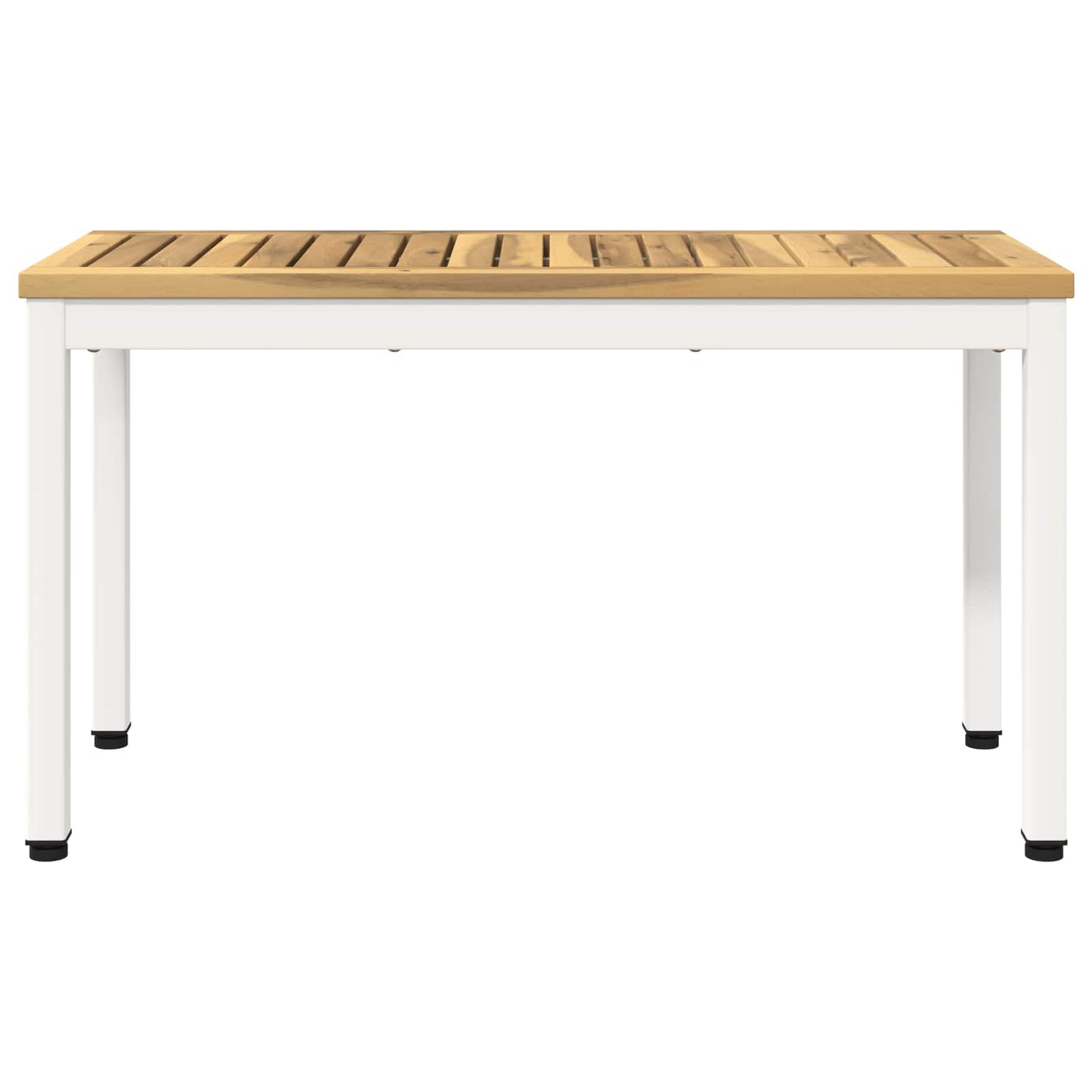 Garden Bench 80.5 x 35 x 45 cm Solid Acacia Wood White