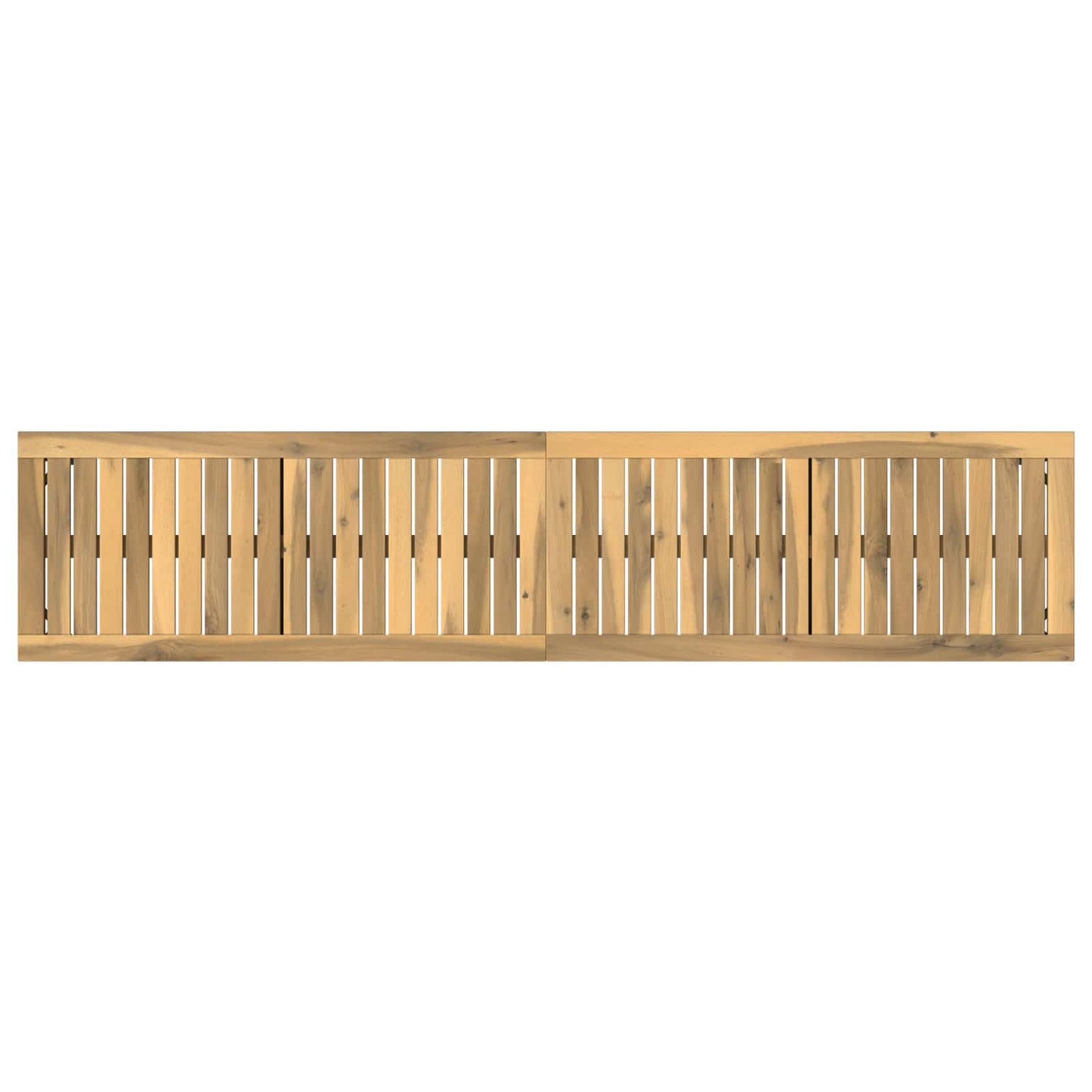 Garden Bench 161 x 35 x 45 cm Solid Acacia Wood White and Black