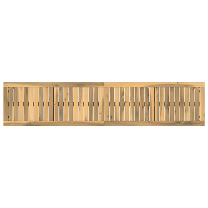 Garden Bench 161 x 35 x 45 cm Solid Acacia Wood White