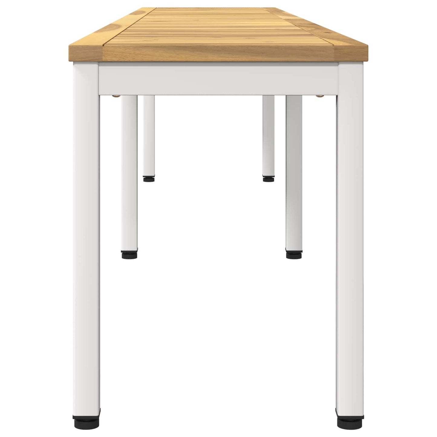 Garden Bench 201 x 35 x 45 cm Solid Acacia Wood White