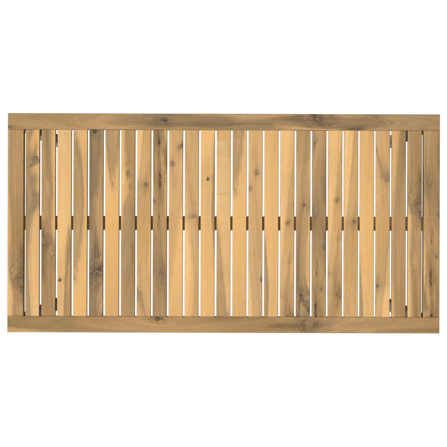 Garden Dinner Table White 108.5 x 55 x 75 cm Solid Acacia Wood