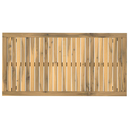 Garden Dinner Table White 108.5 x 55 x 75 cm Solid Acacia Wood