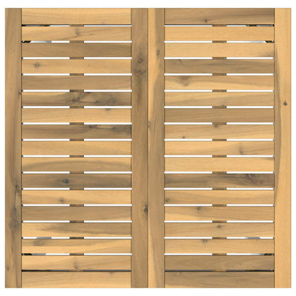 Garden Bar Table White 70 x 68.5 x 105 cm Solid Acacia Wood