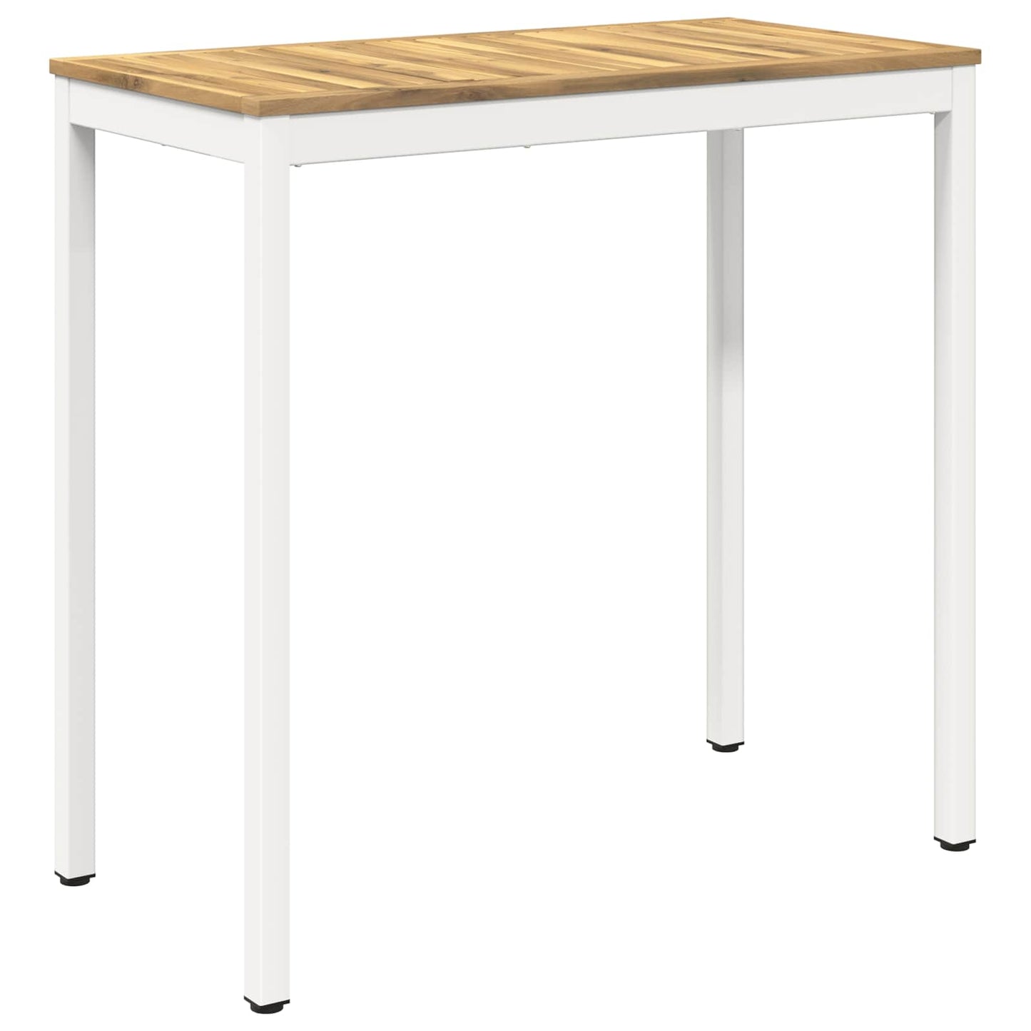 Garden Bar Table White 108.5 x 55 x 105 cm Solid Acacia Wood