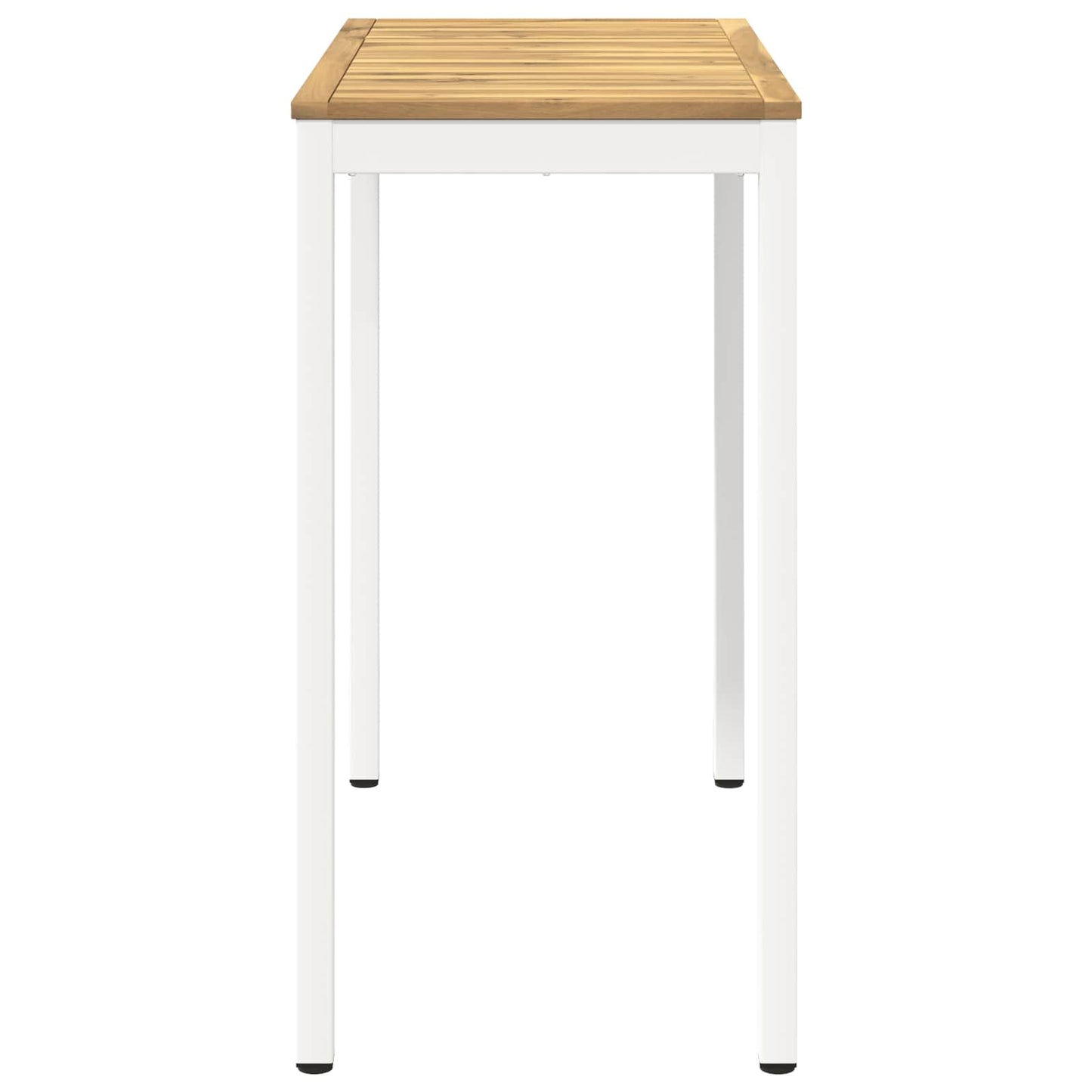 Garden Bar Table White 108.5 x 55 x 105 cm Solid Acacia Wood