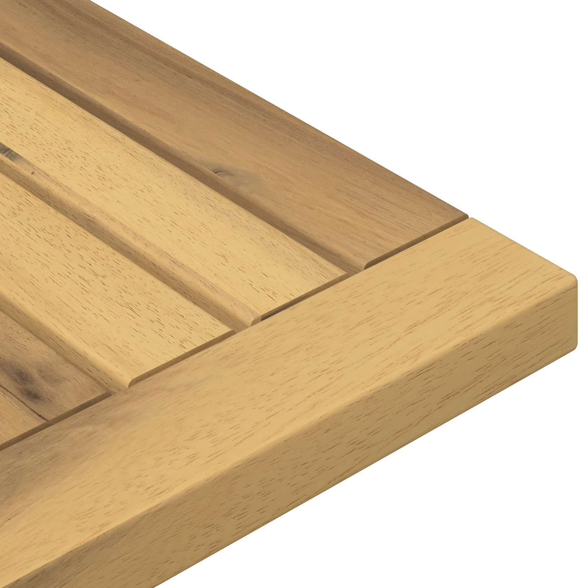 Table Top 68.5 x 35 x 2 cm Rectangular Solid Acacia Wood White