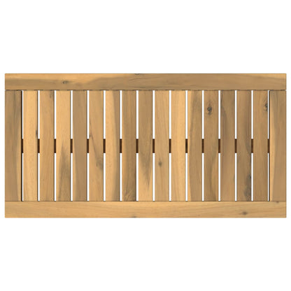 Table Top 68.5 x 35 x 2 cm Rectangular Solid Acacia Wood White