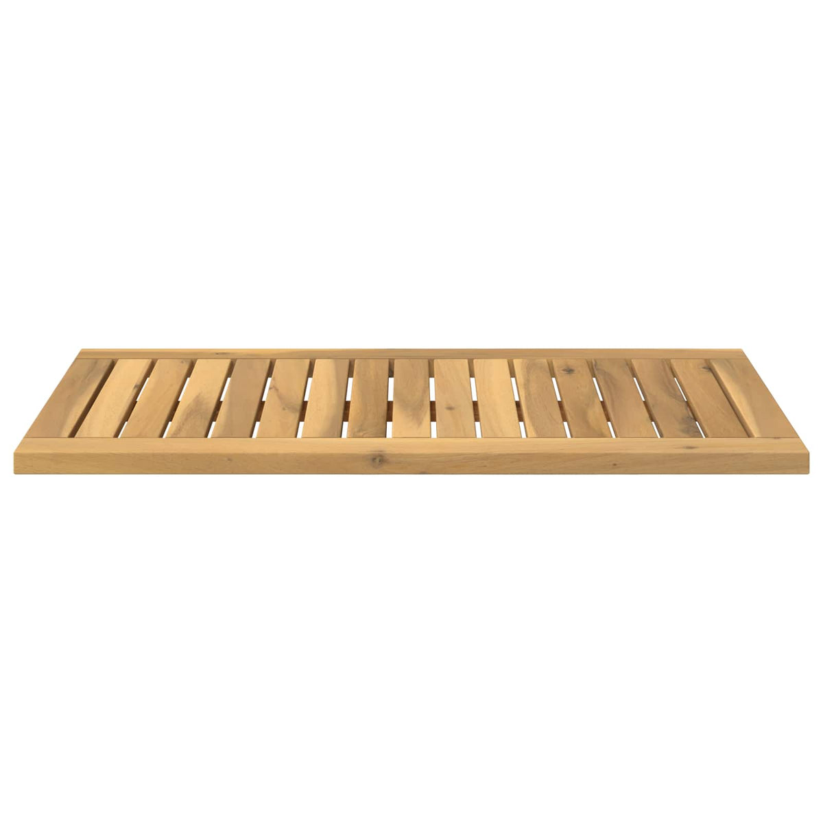 Table Top 68.5 x 35 x 2 cm Rectangular Solid Acacia Wood White