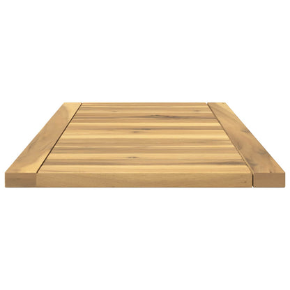 Table Top 68.5 x 35 x 2 cm Rectangular Solid Acacia Wood White