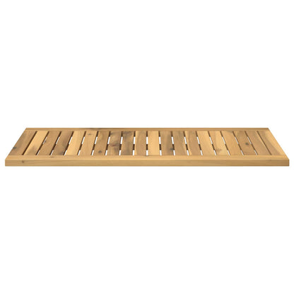 Table Top 80.5 x 35 x 2 cm Rectangular Solid Acacia Wood White
