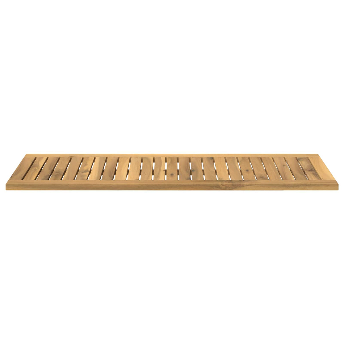 Table Top 100.5 x 35 x 2 cm Rectangular Solid Acacia Wood White