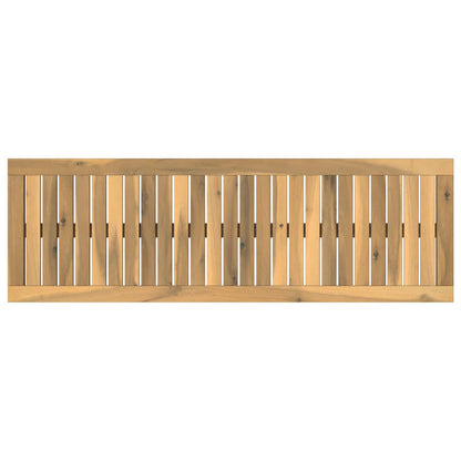 Table Top 108.5 x 35 x 2 cm Rectangular Solid Acacia Wood White