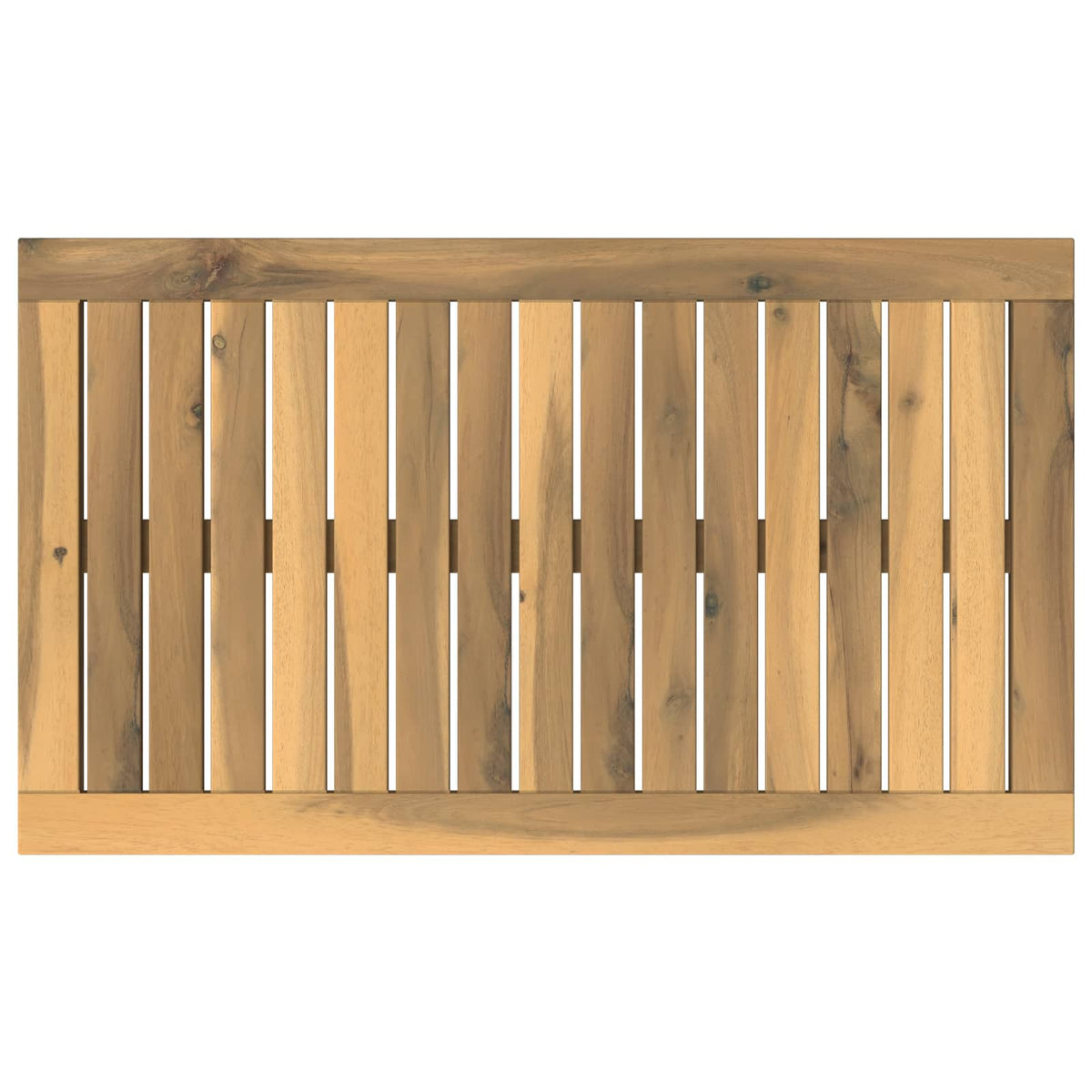 Table Top 68.5 x 40 x 2 cm Rectangular Solid Acacia Wood White