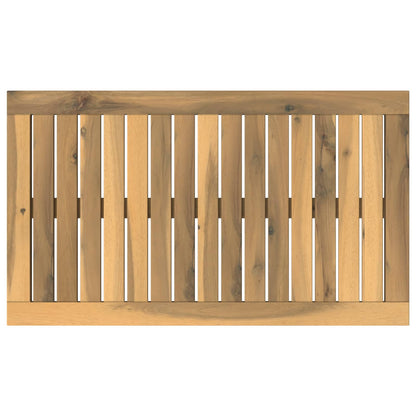 Table Top 68.5 x 40 x 2 cm Rectangular Solid Acacia Wood White