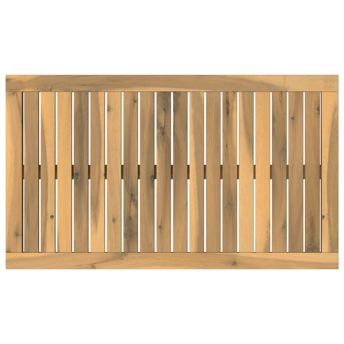 Table Top 80.5 x 47 x 2 cm Rectangular Solid Acacia Wood White