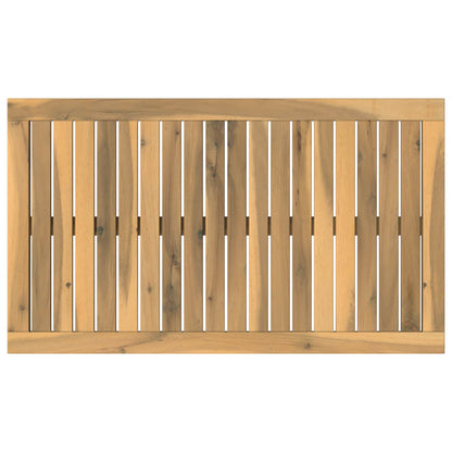 Table Top 80.5 x 47 x 2 cm Rectangular Solid Acacia Wood White
