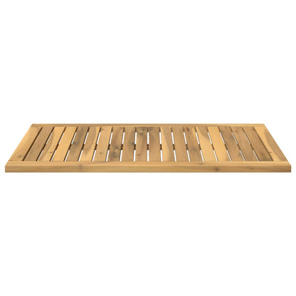 Table Top 80.5 x 47 x 2 cm Rectangular Solid Acacia Wood White