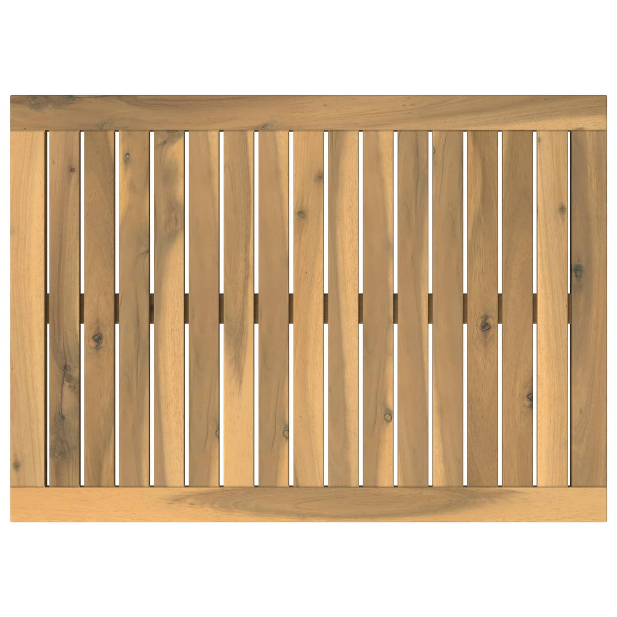Table Top 68.5 x 49 x 2 cm Rectangular Solid Acacia Wood White