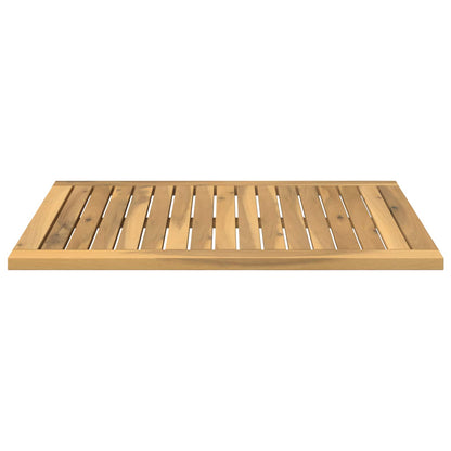 Table Top 68.5 x 49 x 2 cm Rectangular Solid Acacia Wood White