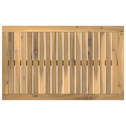 Table Top 80.5 x 49 x 2 cm Rectangular Solid Acacia Wood White