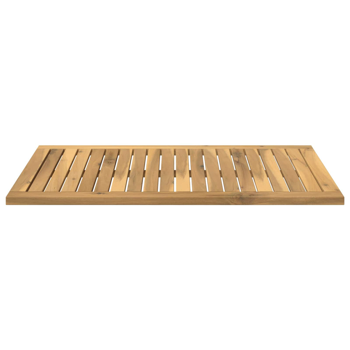 Table Top 80.5 x 49 x 2 cm Rectangular Solid Acacia Wood White
