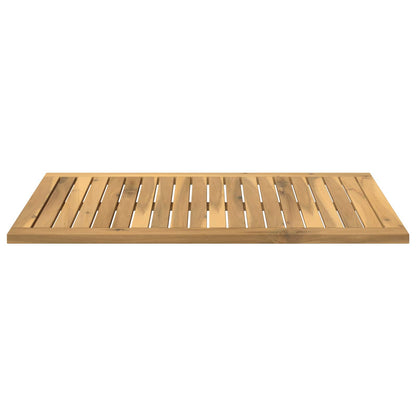 Table Top 80.5 x 49 x 2 cm Rectangular Solid Acacia Wood White