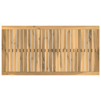 Table Top 108.5 x 55 x 2 cm Rectangular Solid Acacia Wood White