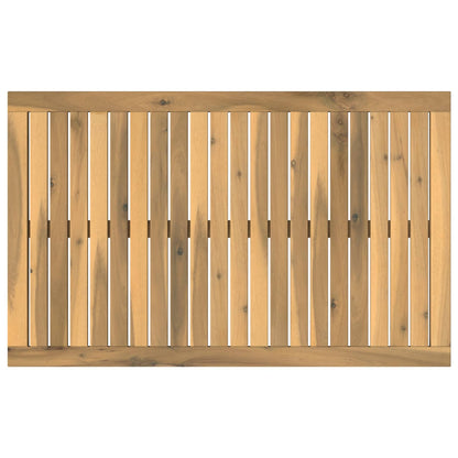 Table Top 88.5 x 55 x 2 cm Rectangular Solid Acacia Wood White