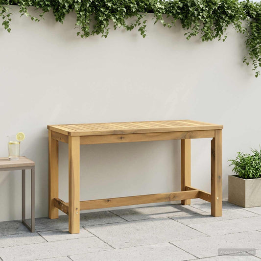 Garden Bench 80.5 x 35 x 45 cm Solid Acacia Wood Whitewash