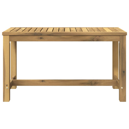 Garden Bench 80.5 x 35 x 45 cm Solid Acacia Wood Whitewash