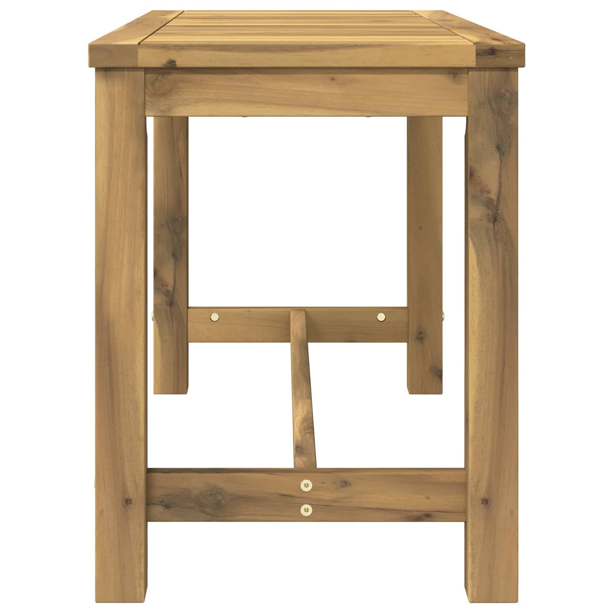 Garden Bench 80.5 x 35 x 45 cm Solid Acacia Wood Whitewash