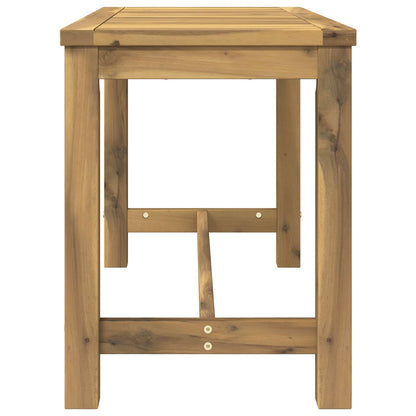 Garden Bench 80.5 x 35 x 45 cm Solid Acacia Wood Whitewash