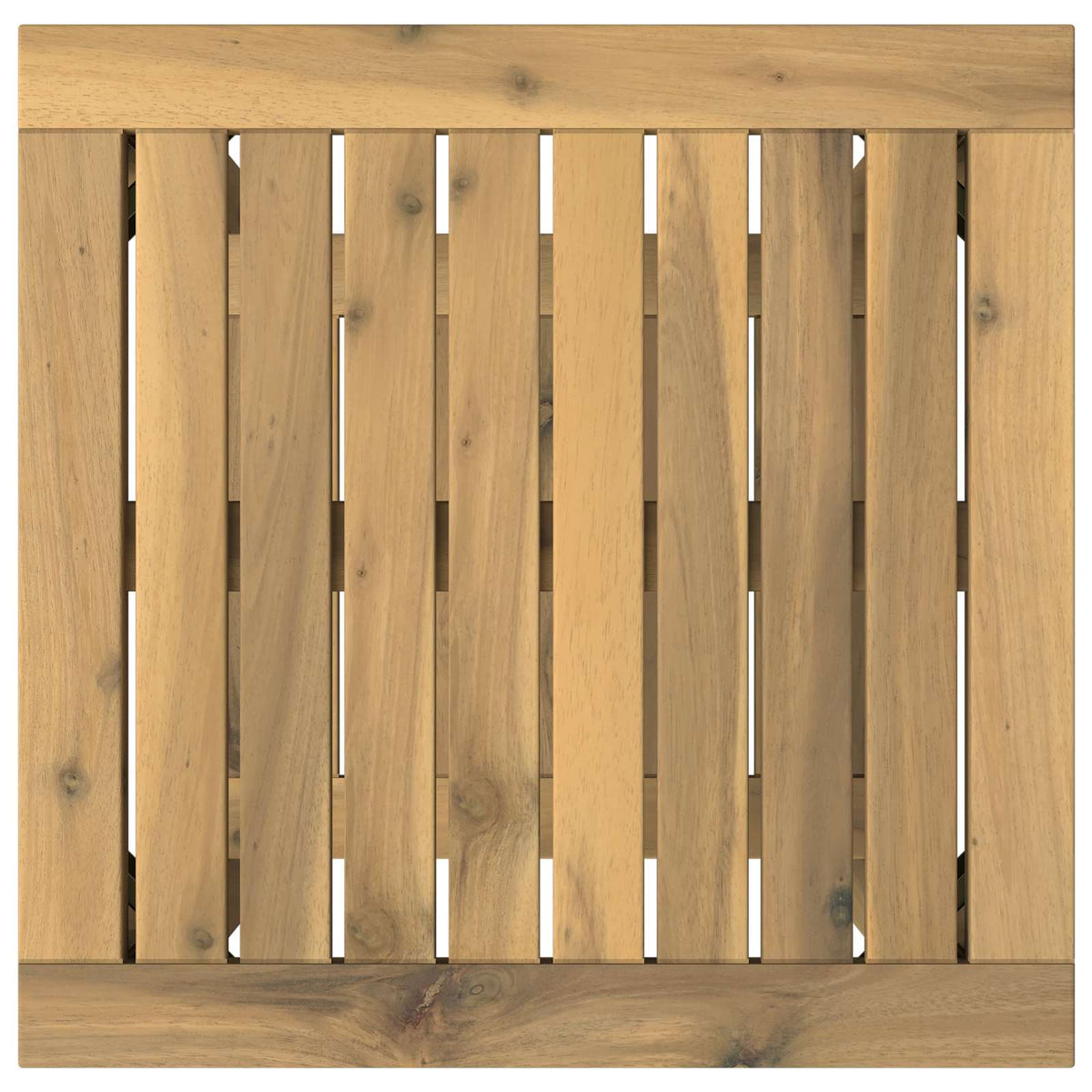 Coffee Table White 40.5 x 40 x 45 cm Solid Acacia Wood
