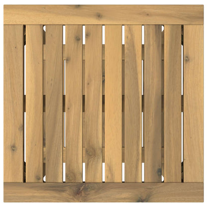 Coffee Table White 40.5 x 40 x 45 cm Solid Acacia Wood