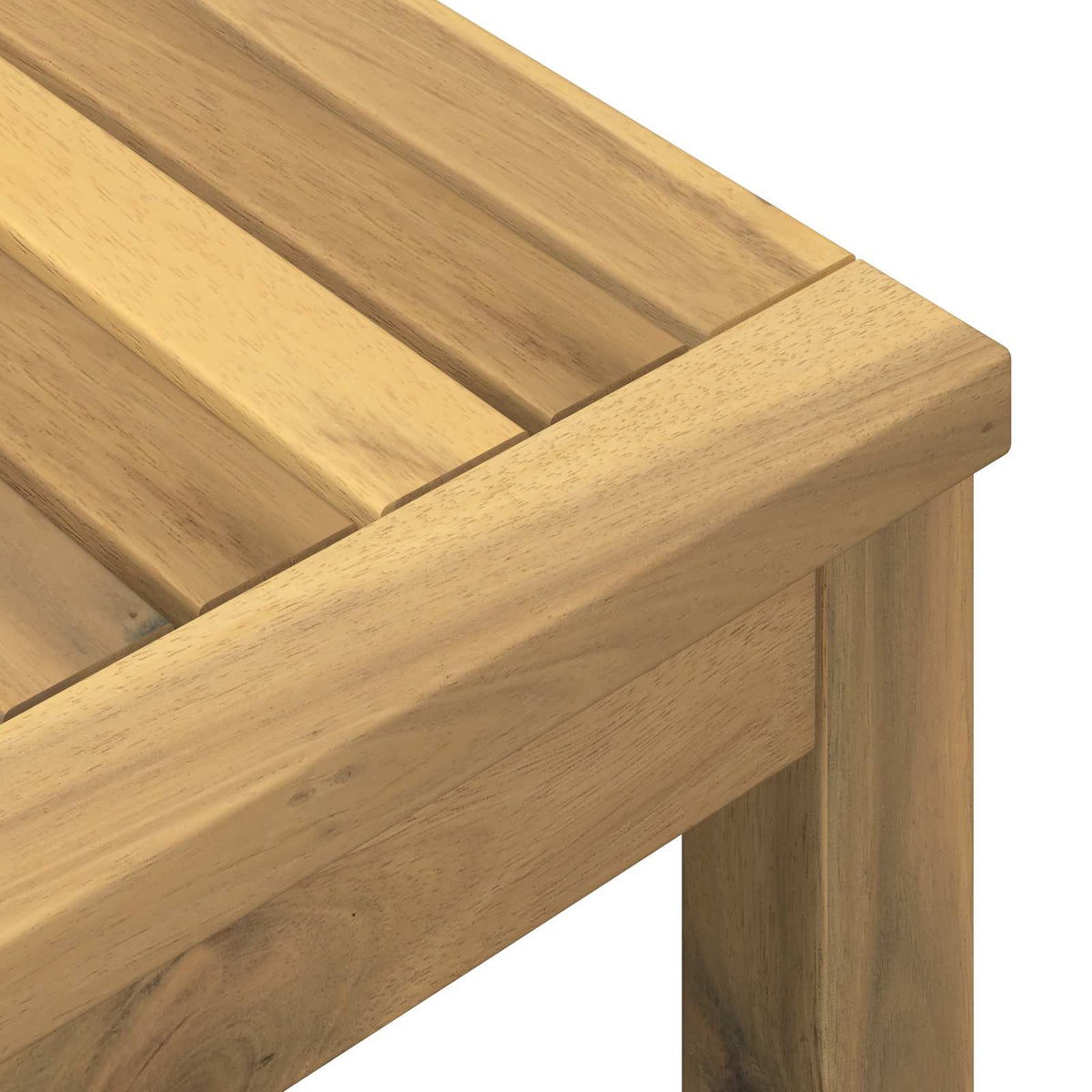 Coffee Table White 48.5 x 49 x 45 cm Solid Acacia Wood