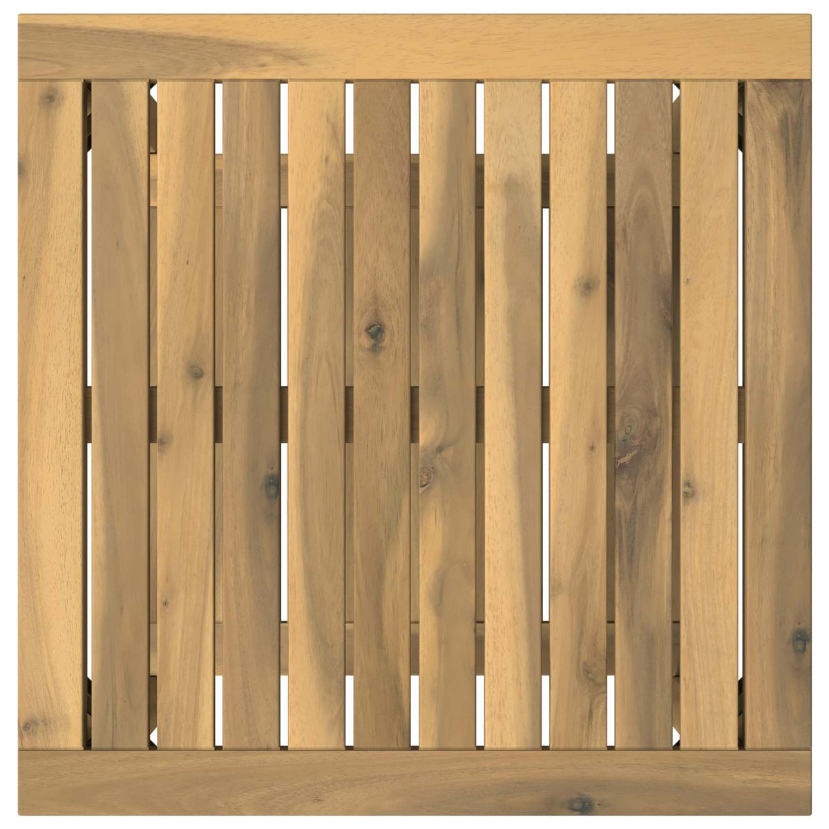 Coffee Table White 48.5 x 49 x 45 cm Solid Acacia Wood