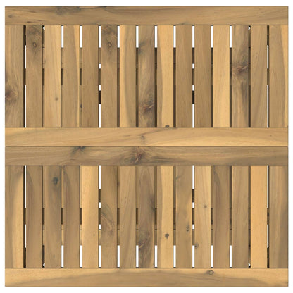 Coffee Table Whitewash 60.5 x 60 x 45 cm Solid Acacia Wood