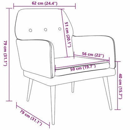 Armchair Black Velvet