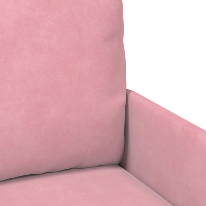 Sofa Sets with Cushion 3 pcs Pink 115 x 56 x 80 cm Plywood