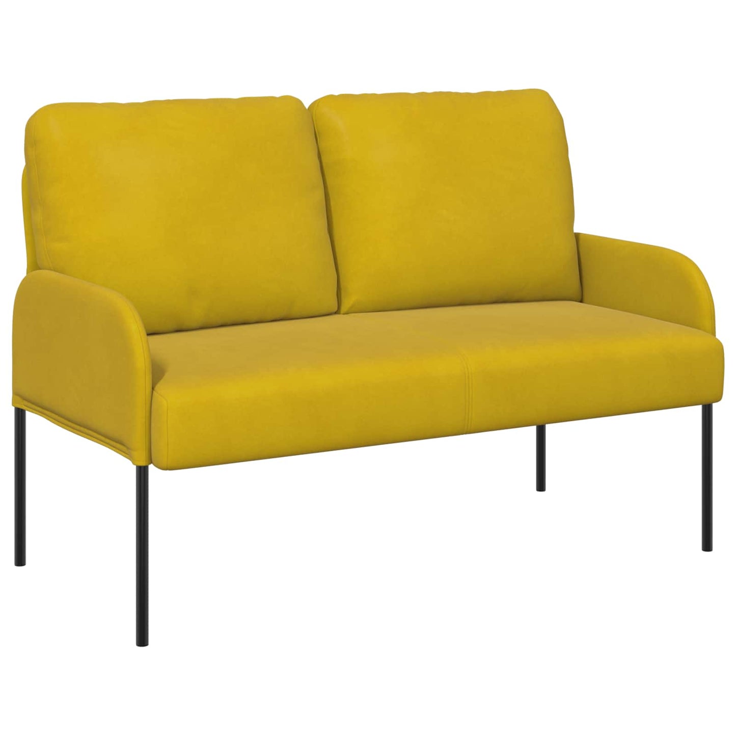 Sofa Sets with Cushion 3 pcs Yellow 115 x 56 x 80 cm Plywood