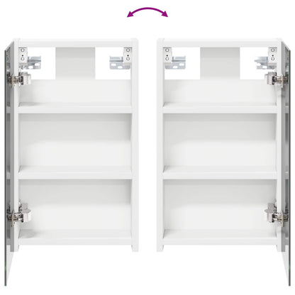Bathroom Mirror Cabinet White 30 x 10.5 x 50 cm Engineered wood