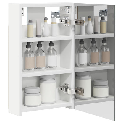 Bathroom Mirror Cabinet White 30 x 10.5 x 50 cm Engineered wood