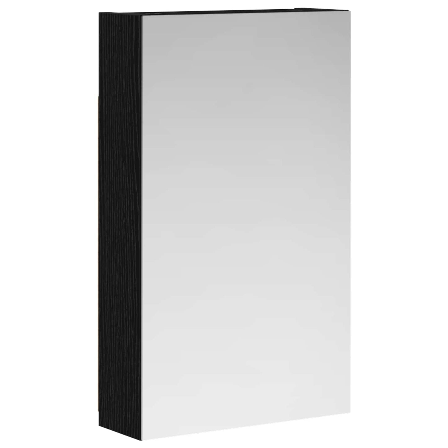 Bathroom Mirror Cabinet Black Oak 30 x 10.5 x 50 cm