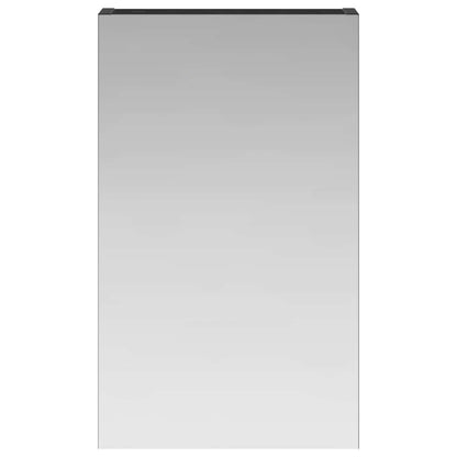 Bathroom Mirror Cabinet Black Oak 30 x 10.5 x 50 cm