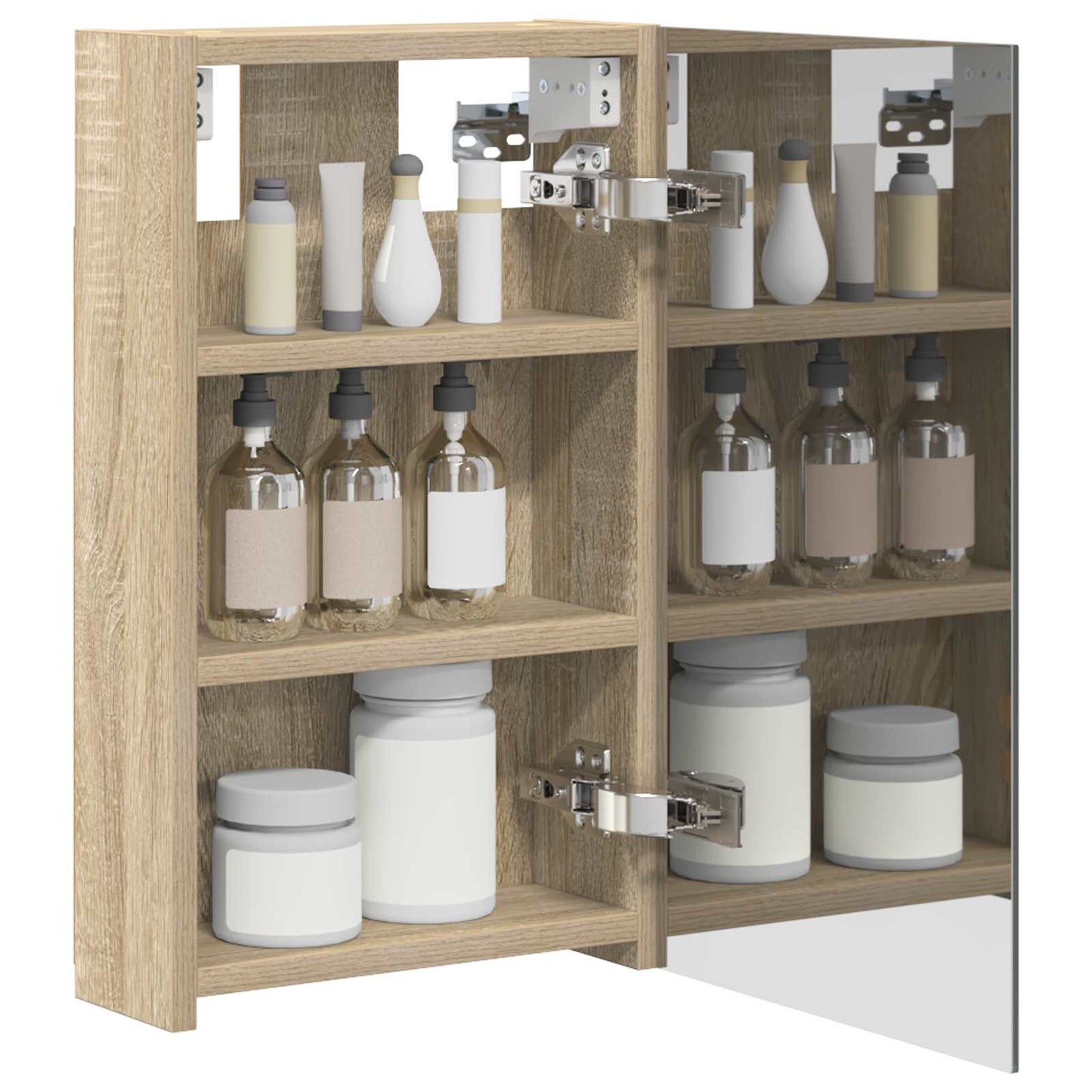 Bathroom Mirror Cabinet Sonoma Oak 30 x 10.5 x 50 cm
