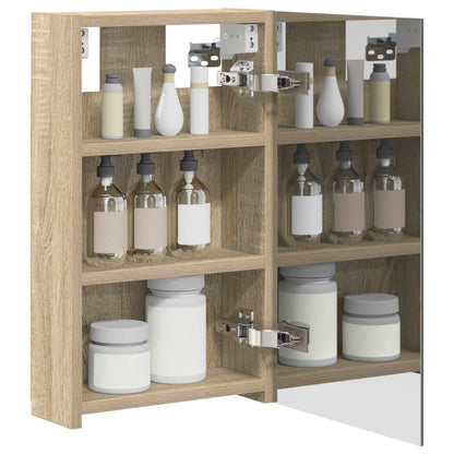 Bathroom Mirror Cabinet Sonoma Oak 30 x 10.5 x 50 cm