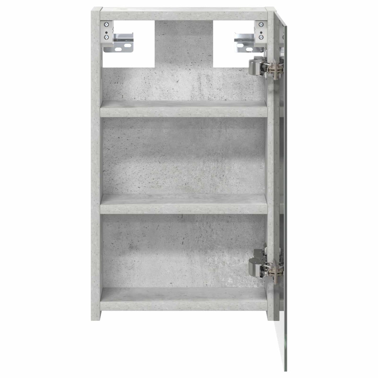 Bathroom Mirror Cabinet Concrete Grey 30 x 10.5 x 50 cm