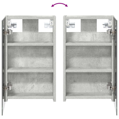 Bathroom Mirror Cabinet Concrete Grey 30 x 10.5 x 50 cm