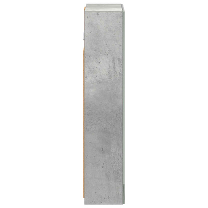 Bathroom Mirror Cabinet Concrete Grey 30 x 10.5 x 50 cm